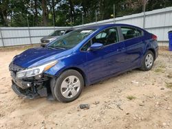 Salvage cars for sale at Austell, GA auction: 2017 KIA Forte LX