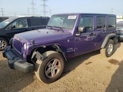 Salvage cars for sale at Elgin, IL auction: 2017 Jeep Wrangler Unlimited Sport