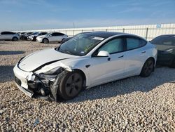 Salvage cars for sale at Taylor, TX auction: 2023 Tesla Model 3