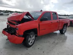 Salvage cars for sale at Arcadia, FL auction: 2018 Chevrolet Silverado K1500 Custom