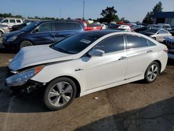 Salvage cars for sale at Woodhaven, MI auction: 2012 Hyundai Sonata Hybrid