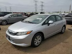 Salvage cars for sale at Elgin, IL auction: 2012 Honda Civic LX