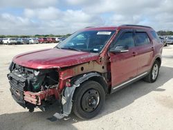 Salvage cars for sale at San Antonio, TX auction: 2016 Ford Explorer XLT