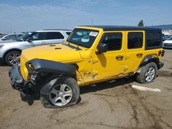 2020 Jeep Wrangler Unlimited Sport en venta en Woodhaven, MI