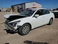 Salvage cars for sale at Amarillo, TX auction: 2012 Honda Accord LX