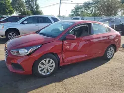 Salvage cars for sale at Moraine, OH auction: 2022 Hyundai Accent SE