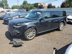 Salvage cars for sale at New Britain, CT auction: 2015 Ford Flex Limited