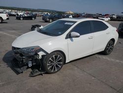 Salvage cars for sale at Grand Prairie, TX auction: 2018 Toyota Corolla L