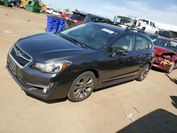 Salvage cars for sale at Brighton, CO auction: 2016 Subaru Impreza Sport Premium