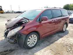 Toyota salvage cars for sale: 2011 Toyota Sienna XLE