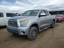 Salvage trucks for sale at Brighton, CO auction: 2010 Toyota Tundra Double Cab Limited