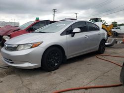 Salvage cars for sale at Dyer, IN auction: 2012 Honda Civic LX