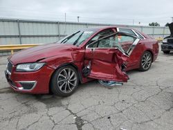 Salvage cars for sale at Dyer, IN auction: 2018 Lincoln MKZ Premiere