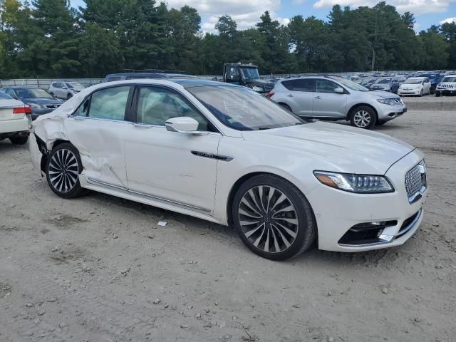 2019 Lincoln Continental Black Label