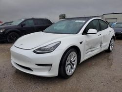 Salvage cars for sale at Kansas City, KS auction: 2021 Tesla Model 3