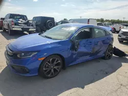 Salvage cars for sale at Indianapolis, IN auction: 2021 Honda Civic Sport