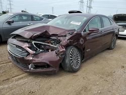 Salvage cars for sale at Elgin, IL auction: 2017 Ford Fusion Titanium Phev