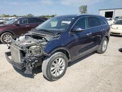 Salvage cars for sale at Kansas City, KS auction: 2016 KIA Sorento LX