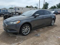 Salvage cars for sale at Oklahoma City, OK auction: 2017 Ford Fusion SE Hybrid