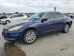 Salvage cars for sale at Grand Prairie, TX auction: 2012 Honda Accord EXL