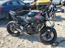 Salvage motorcycles for sale at Seaford, DE auction: 2023 Kawasaki ER650 P