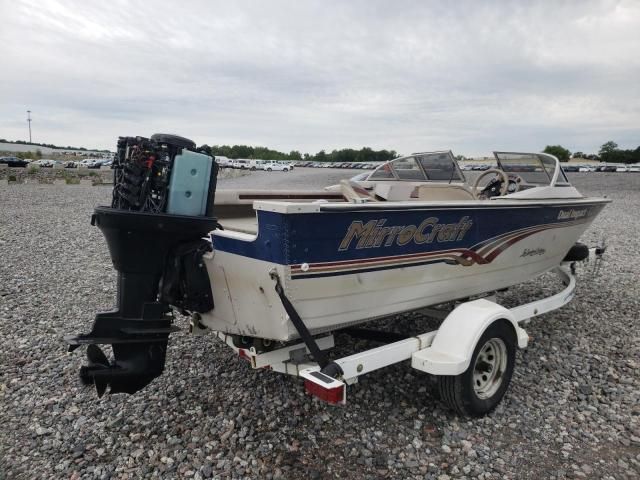 2001 Mirro Craft Boat With Trailer