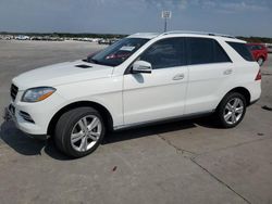 Salvage cars for sale at Grand Prairie, TX auction: 2015 Mercedes-Benz ML 350