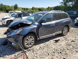 Salvage cars for sale at Candia, NH auction: 2016 Nissan Pathfinder S