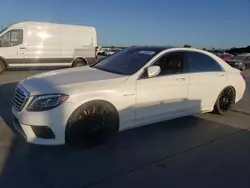 Salvage cars for sale at Grand Prairie, TX auction: 2015 Mercedes-Benz S 63 AMG