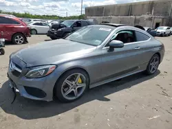 Salvage cars for sale at Fredericksburg, VA auction: 2018 Mercedes-Benz C 300 4matic