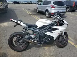 Salvage cars for sale from Copart Pennsburg, PA: 2016 Triumph Daytona 675