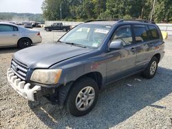 Salvage cars for sale from Copart Concord, NC: 2003 Toyota Highlander Limited