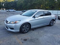 Salvage cars for sale at Austell, GA auction: 2015 Honda Accord LX