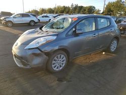 Salvage cars for sale at Denver, CO auction: 2017 Nissan Leaf S