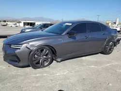 Salvage cars for sale at Sun Valley, CA auction: 2022 Acura TLX Tech A