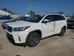 Salvage Cars with No Bids Yet For Sale at auction: 2017 Toyota Highlander Limited