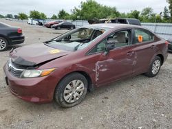 Salvage cars for sale at London, ON auction: 2012 Honda Civic LX