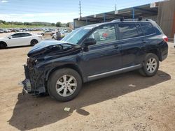 Salvage cars for sale at Colorado Springs, CO auction: 2012 Toyota Highlander Base