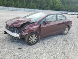 Honda salvage cars for sale: 2012 Honda Civic LX