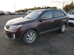 Salvage cars for sale at Denver, CO auction: 2014 KIA Sorento LX