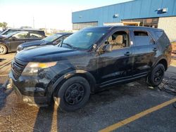 Salvage cars for sale at Woodhaven, MI auction: 2014 Ford Explorer Police Interceptor