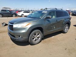 2014 Toyota Highlander XLE en venta en Brighton, CO