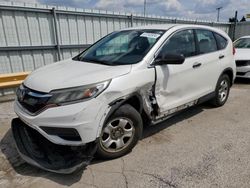 Salvage cars for sale at Dyer, IN auction: 2015 Honda CR-V LX