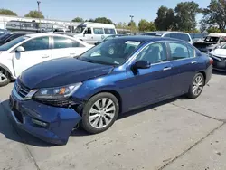 Salvage cars for sale from Copart Sacramento, CA: 2015 Honda Accord EXL