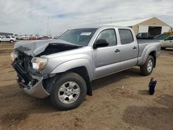 Salvage cars for sale at Brighton, CO auction: 2015 Toyota Tacoma Double Cab Long BED