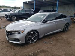 Salvage cars for sale at Colorado Springs, CO auction: 2021 Honda Accord Sport SE