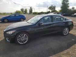 Infiniti Vehiculos salvage en venta: 2021 Infiniti Q50 Luxe