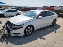 Salvage cars for sale at Grand Prairie, TX auction: 2018 Honda Accord EXL