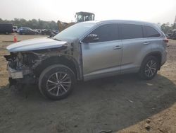 Toyota salvage cars for sale: 2017 Toyota Highlander SE