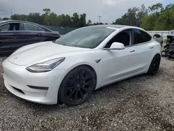 Salvage cars for sale at Riverview, FL auction: 2020 Tesla Model 3